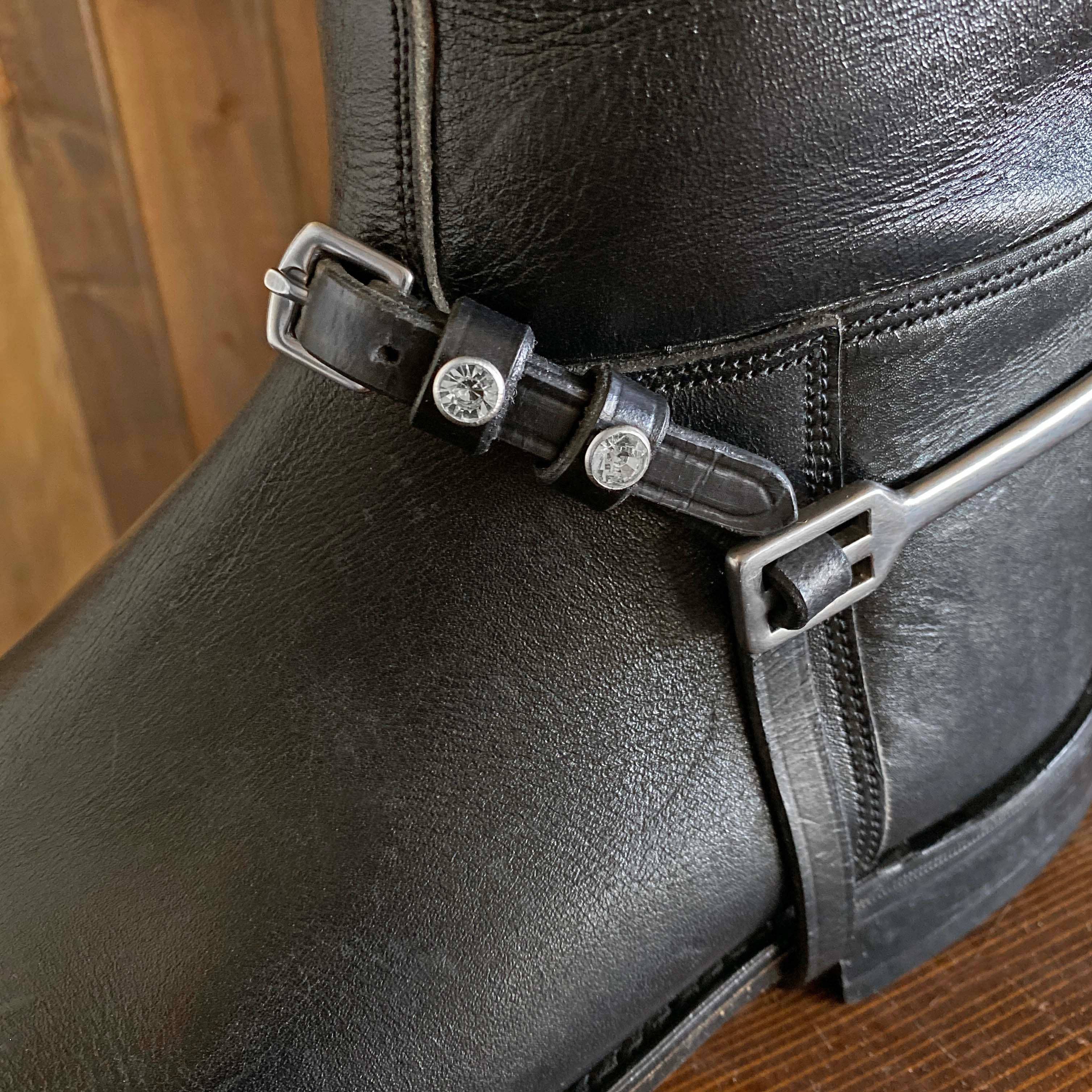 Brooklyn Spur Strap with Crystal Accents, Ladies 3/8" X 18"