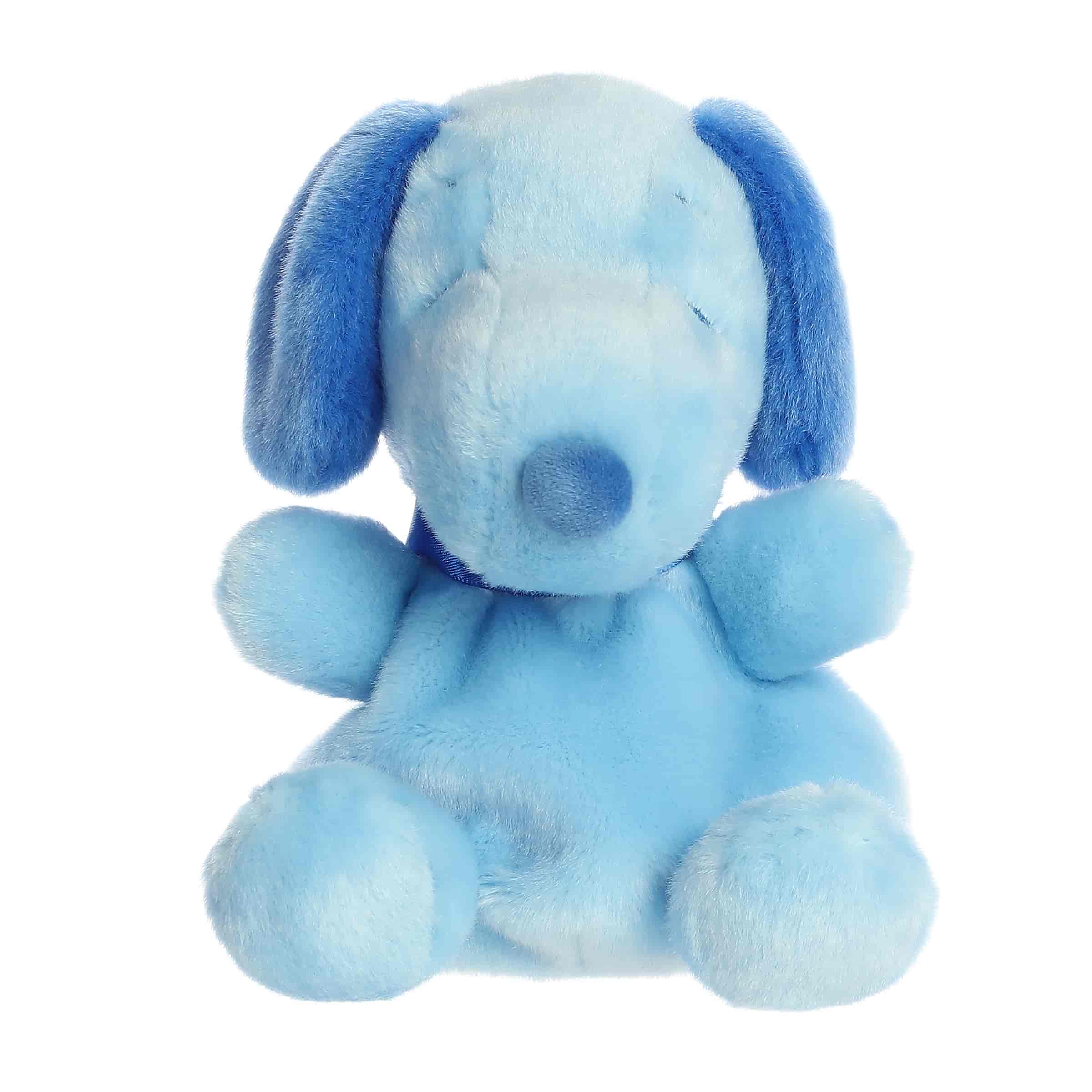 5" Plush Snoopy Color Collection Palm Pals Blue