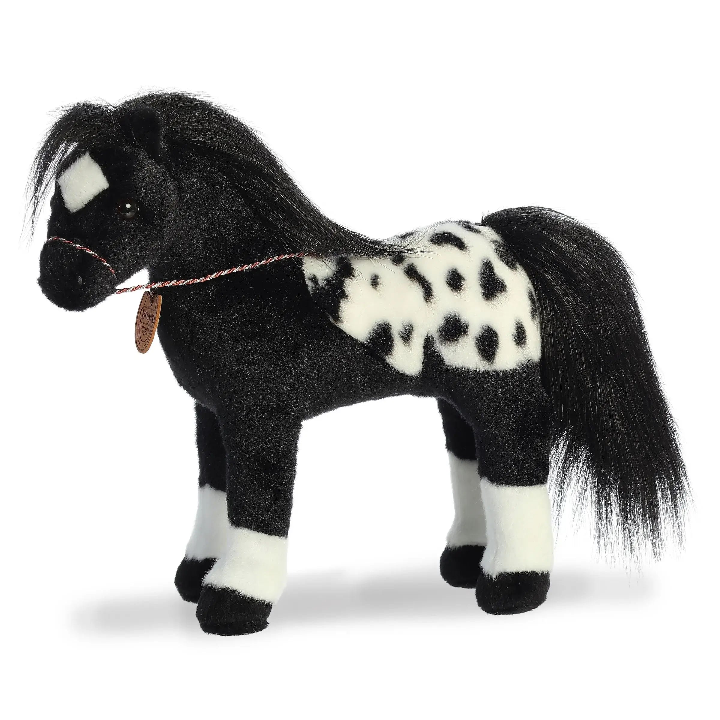 13" Plush Breyer Showstoppers Horse, Black Appaloosa