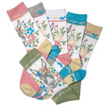 Donkey Chic Crew Socks, 6-pack, Ladies shoe size 5-10