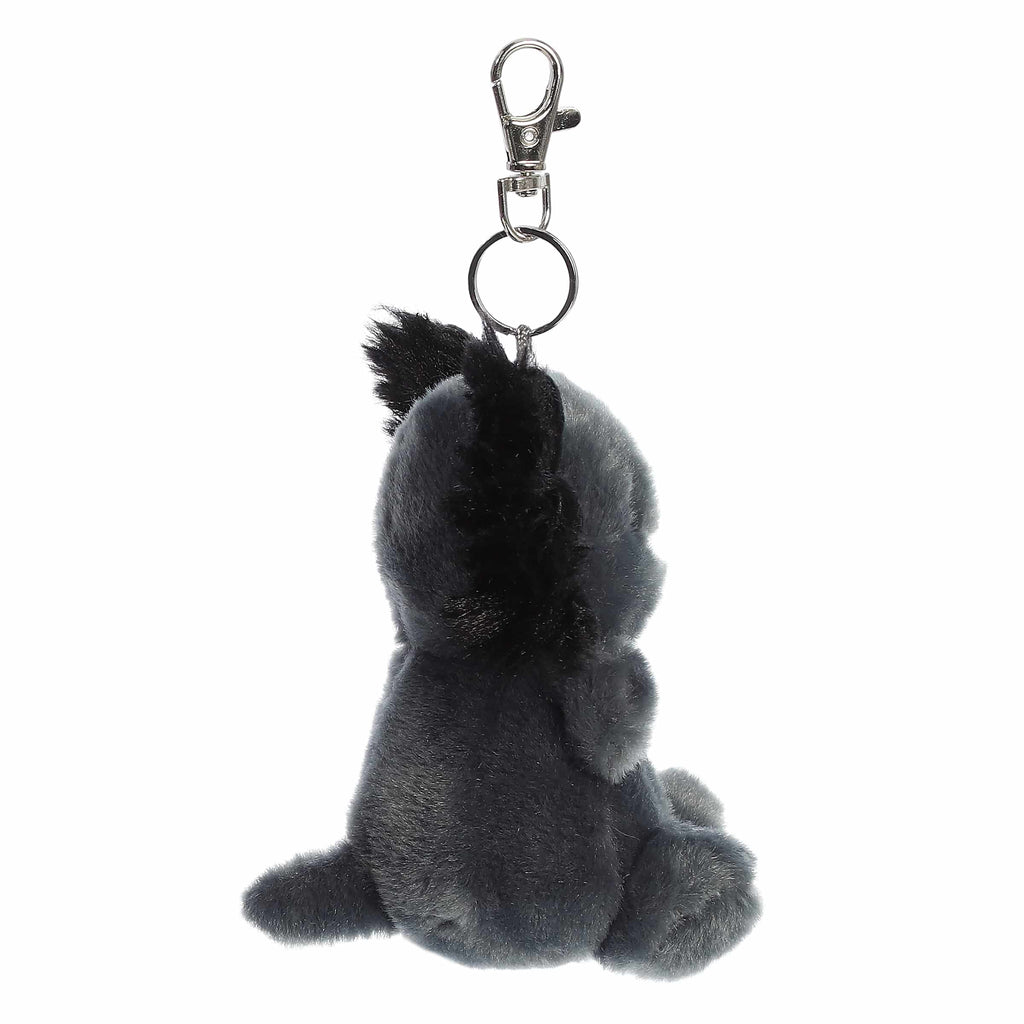 4" Plush Onyx Axolotl Palm Pals Clip-On