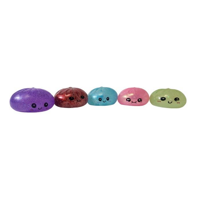 3.5" Glitter Dumpling Squishy, Display of 12
