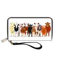 Cow Cattle Herd Clutch Wallet
