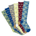 Horses Everywhere Tall Socks, 6-pack, Ladies shoe size 5-10