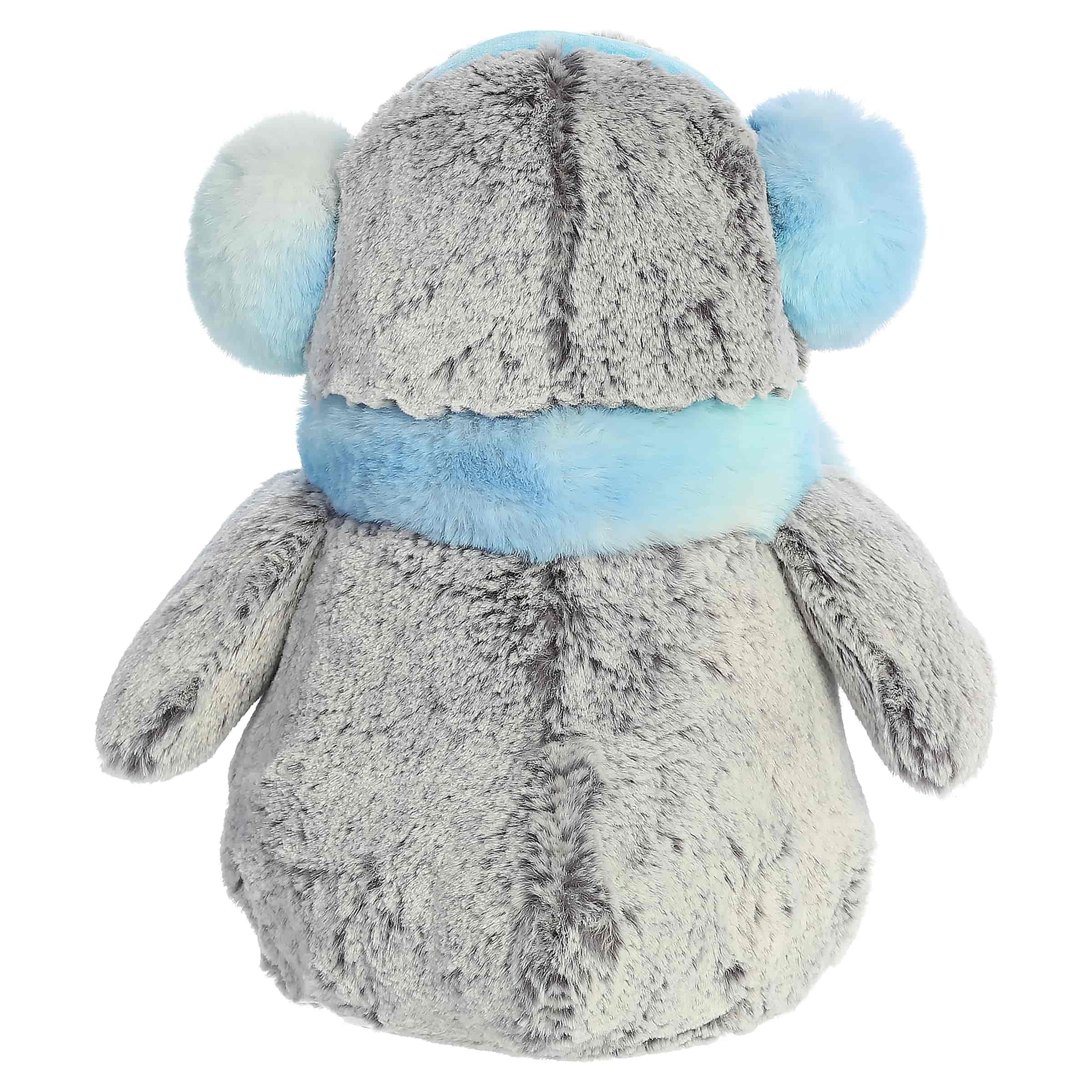 9" Plush PomPom Icy Muffs & Scarf Penguin