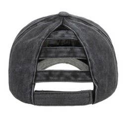 Barn Hair Don't Care Ponytail High Bun Cap, Black