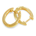 Horseshoe Hinge Earrings, Gold Plated
