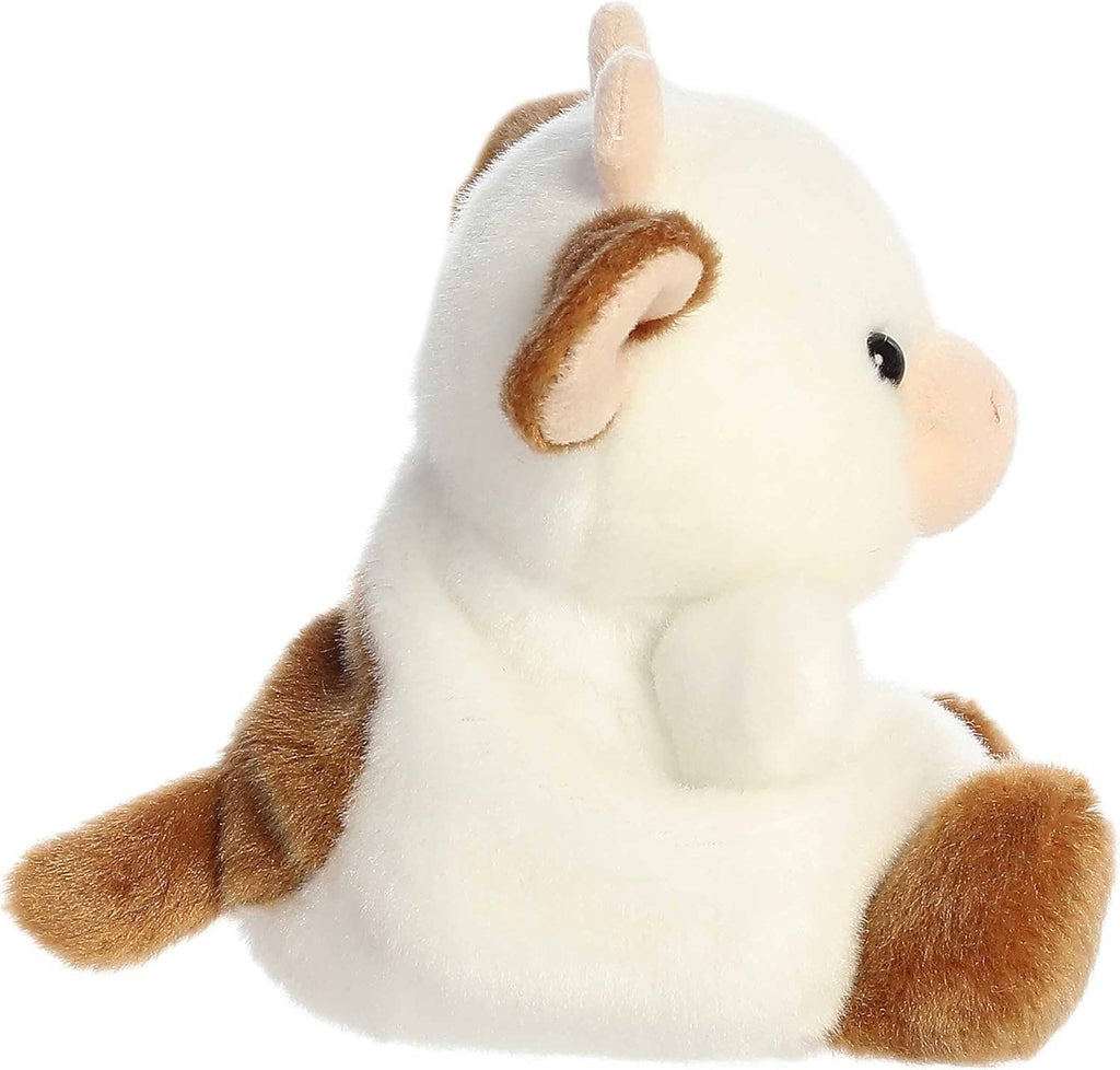 5" Plush Caroline Brown Cow Palm Pal