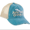 Just Get Over It Mesh Back Cap, Teal/Tan..
