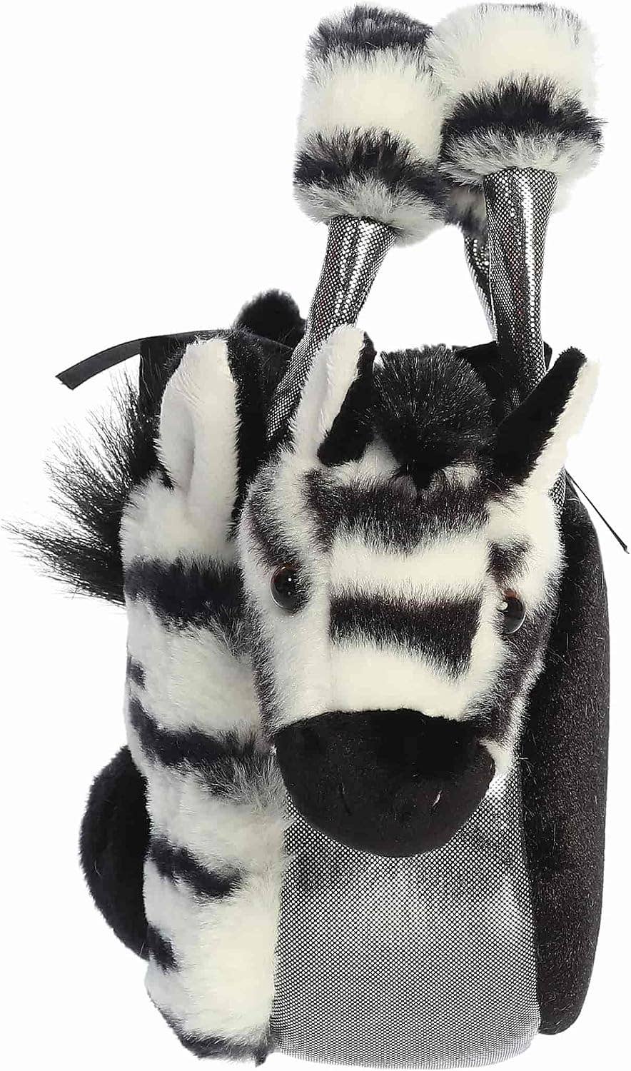 8" Plush Fuzzy Face Zebra Fancy Pals