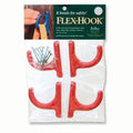 Red, 4-Pack of single Flex-Hooks