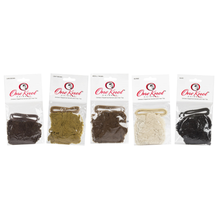 One Knot Hairnet, 2pk - Black, Order 6s