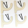 Almond 4-pack Flex-Hooks