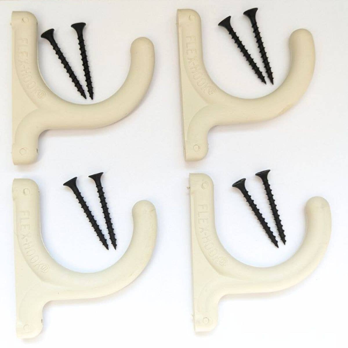 Almond 4-pack Flex-Hooks