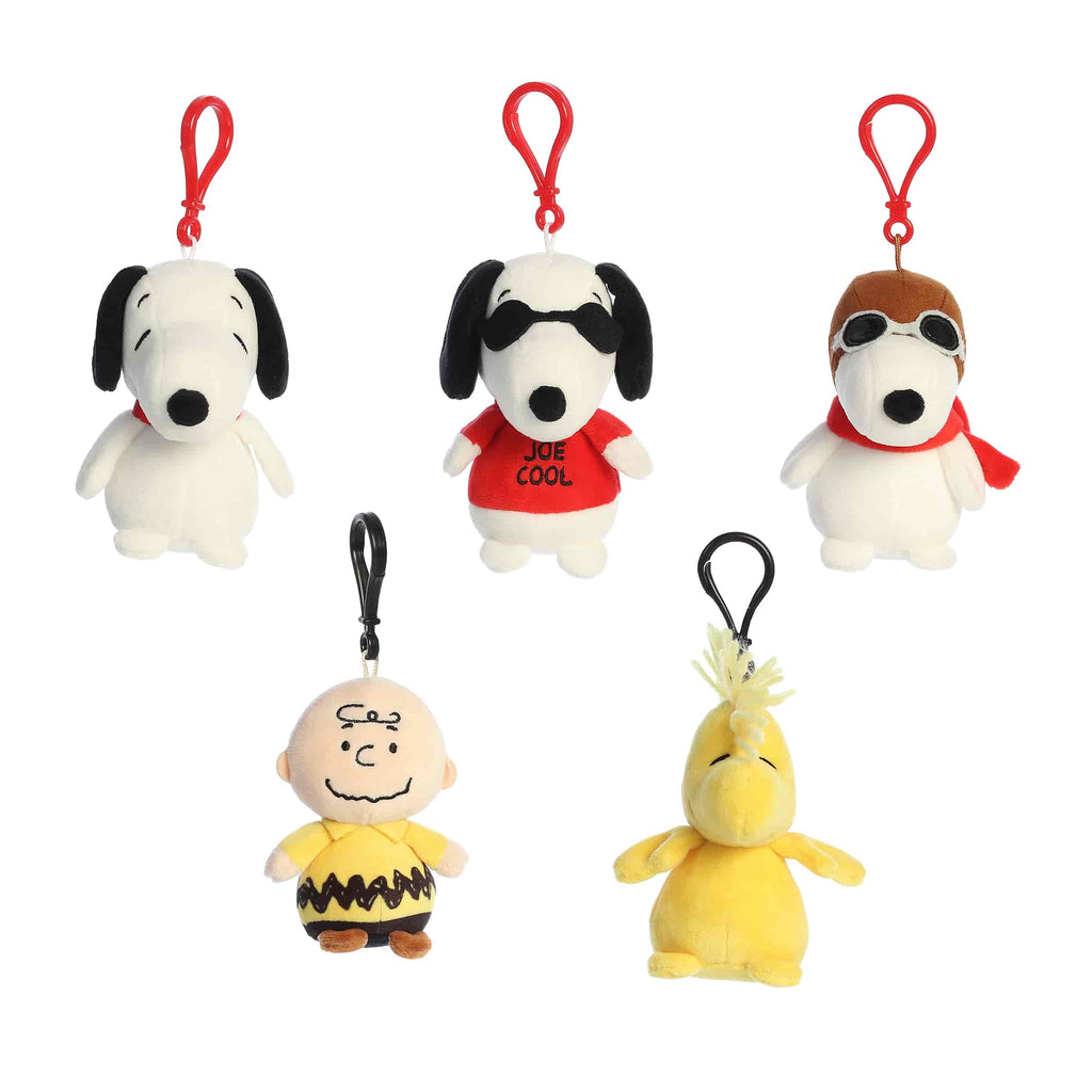 3.5" Plush Blind Pack Peanuts Mini Plush Surprise Collectible Series 1 Display of 12