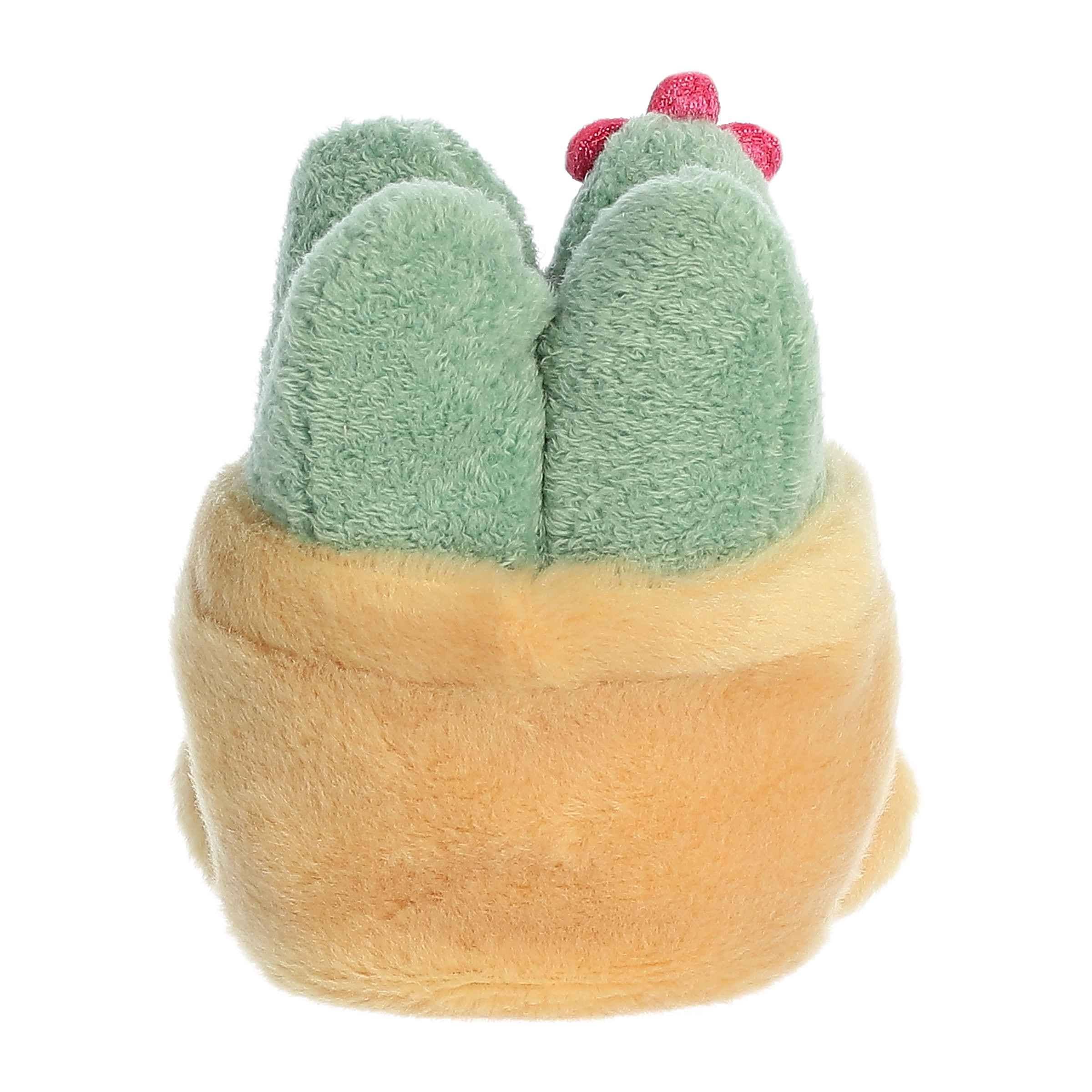 5" Plush Seyla Succulent Tan Pot Palm Pal