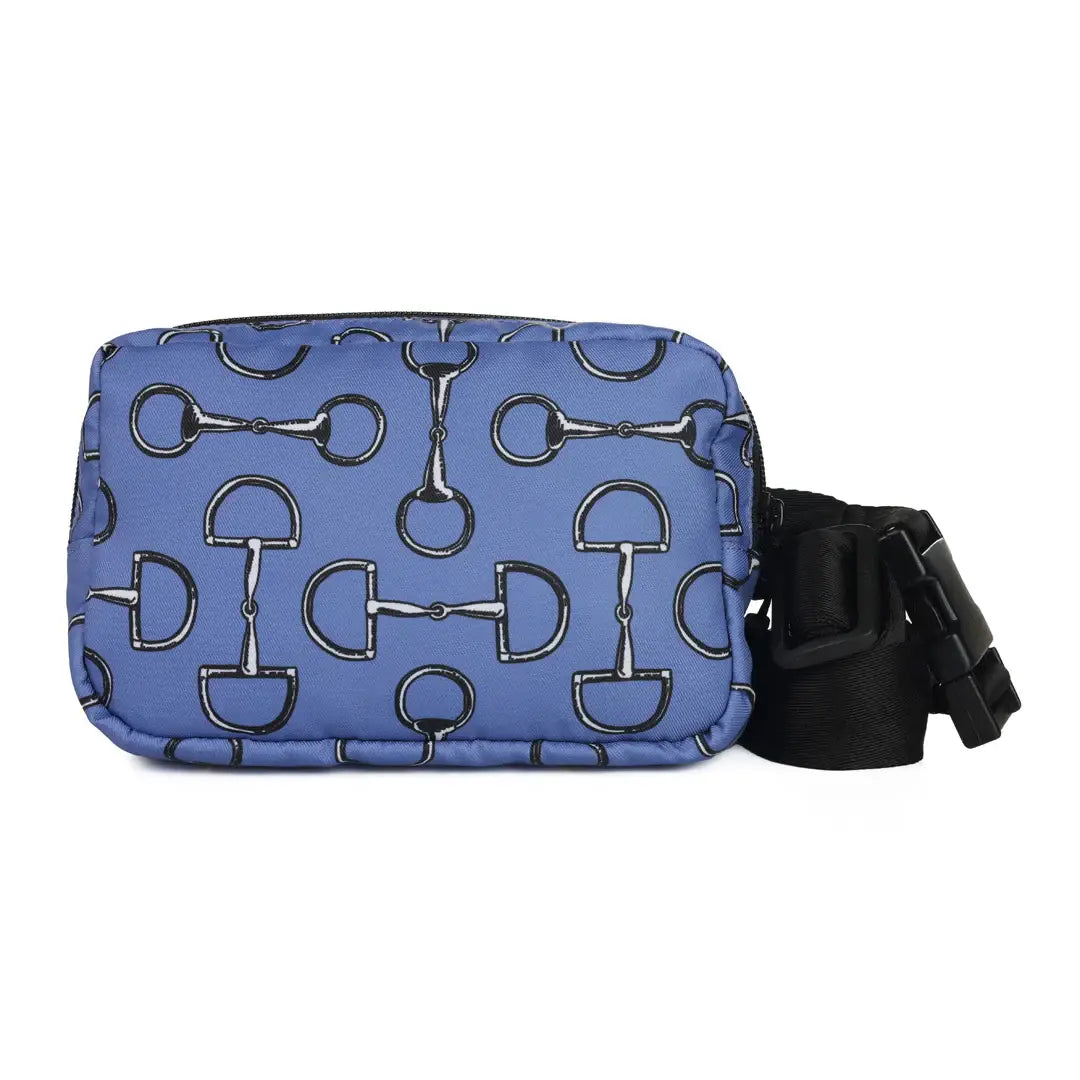 Vintage Snaffle Bit Crossbody Waist Bag, Blue