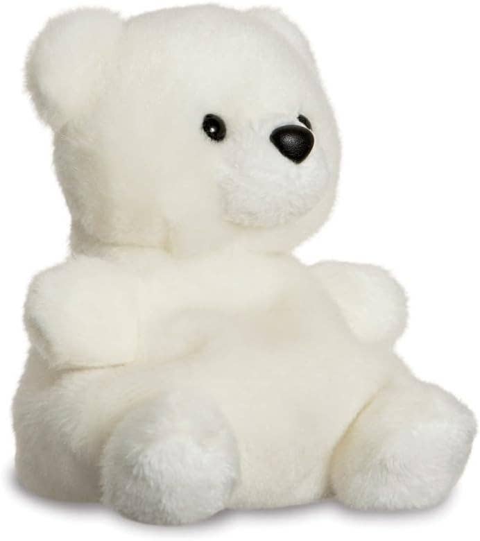 5" Plush Puck Polar Bear Palm Pals