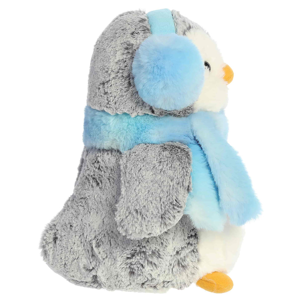 9" Plush PomPom Icy Muffs & Scarf Penguin