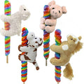 4" Plush Farm Animal On Pop