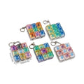 2.25" Key Board LED Fidget Stress Relief Keychain Toy Fidget, Display of 24