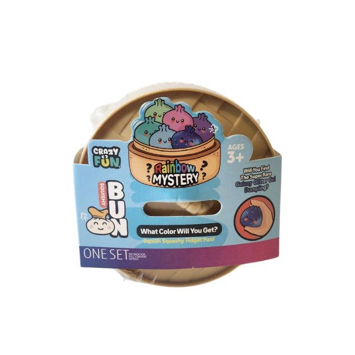 3.5" Glitter Dumpling Squishy, Display of 12