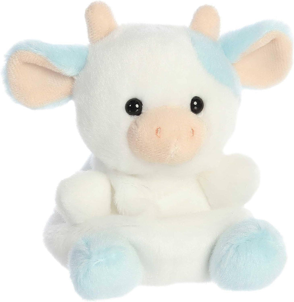 5" Plush Skyla Blueberry Cow Palm Pal