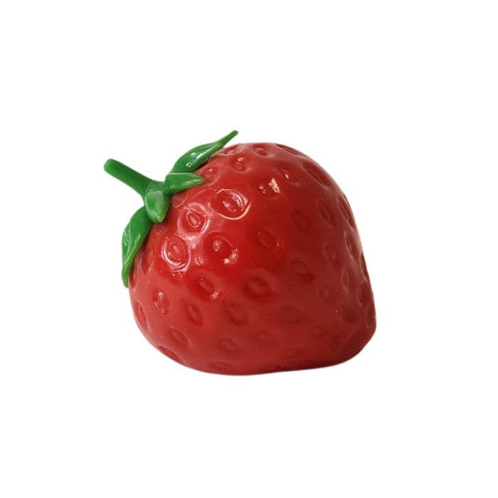 4.25" Squishy Strawberry Sensory Squeeze Stress Relief Toy Fidget, Display of 12