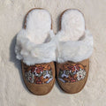 Cuddle Puddle Dog Faux Fur Suede Slippers, L/XL